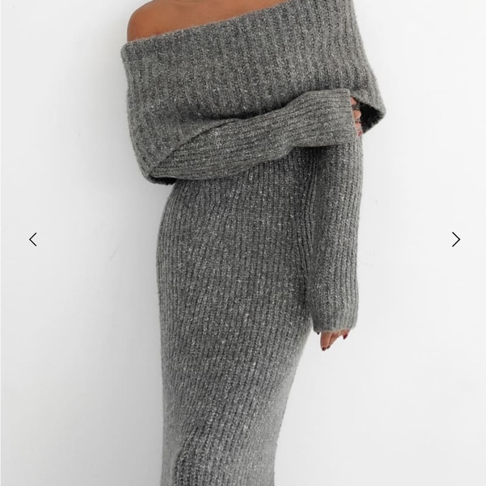 Rumoured clothing Fireside Gray Sweater Dress
